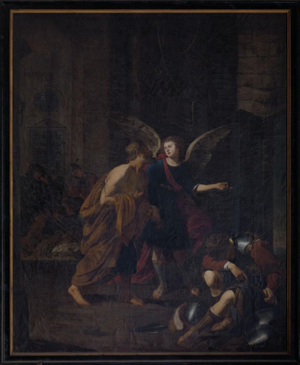The Angel Liberating St. Peter from Prison by Antoon van den Heuvel