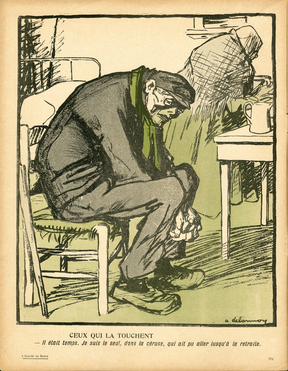 The Butter Plate, number 257, Satirical in Colors by Aristide Delannoy