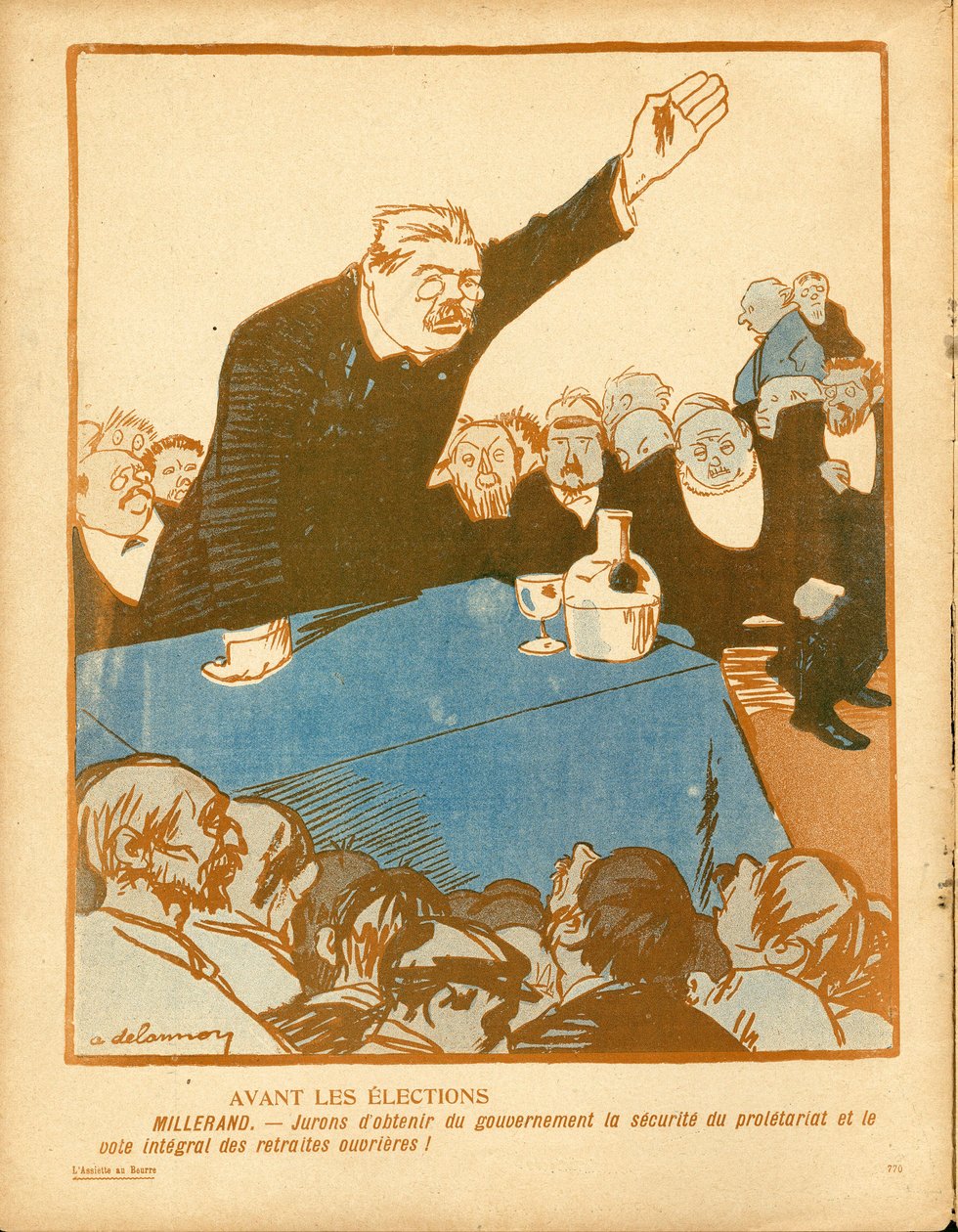 The Butter Plate, number 257, Satirical in Colors by Aristide Delannoy