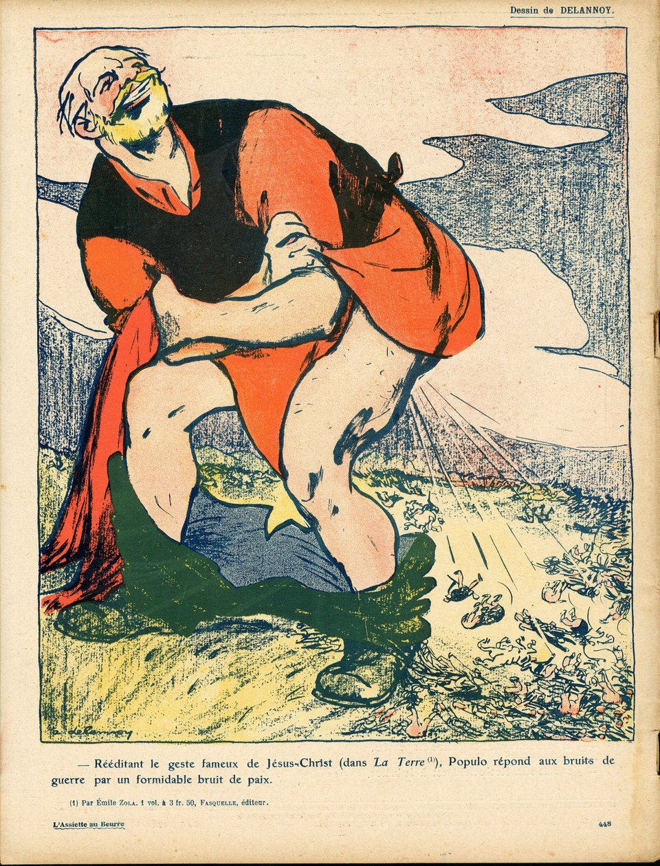 The Butter Plate, Number 392, Satirical in Colours by Aristide Delannoy