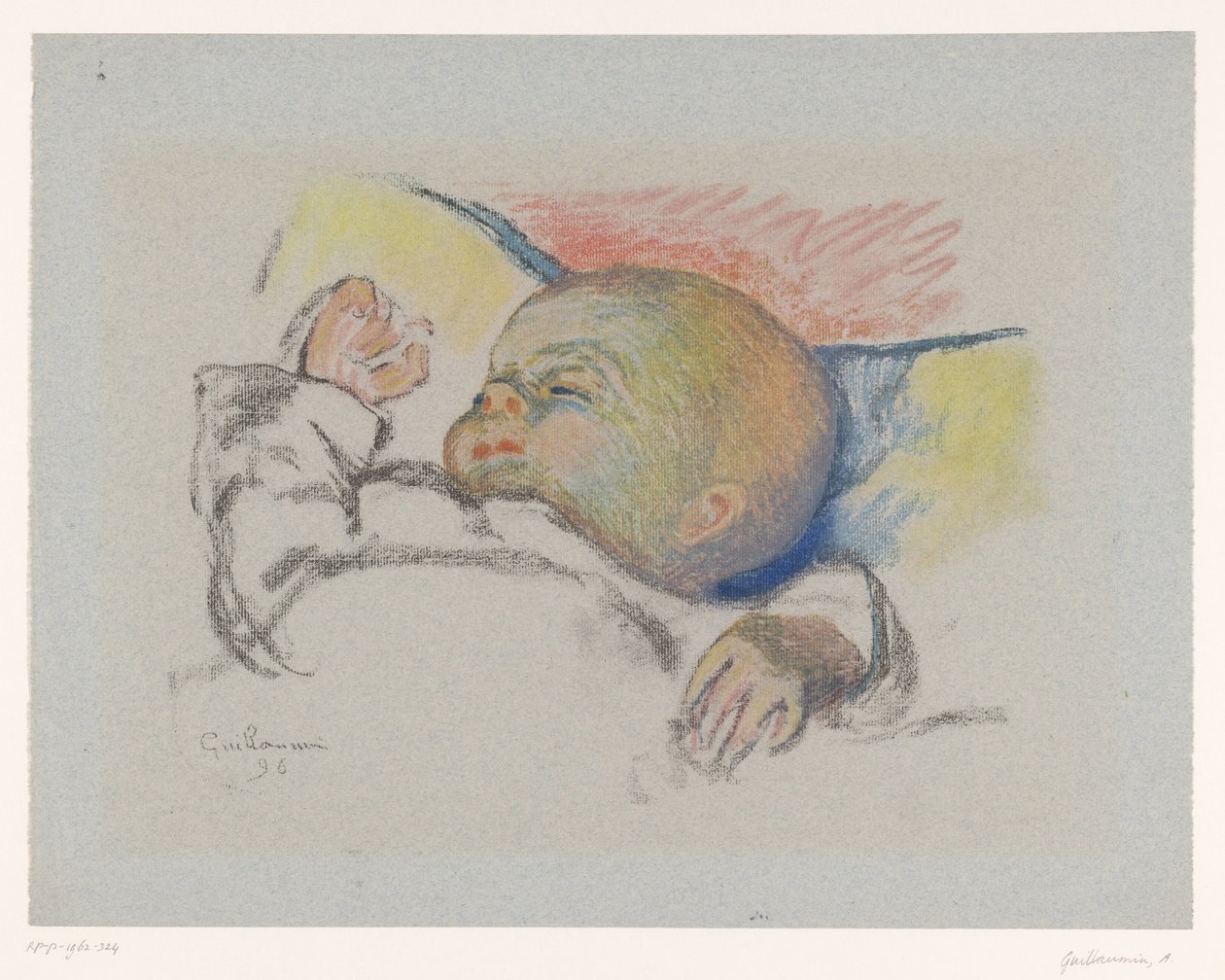 Sleeping baby by Armand Guillaumin