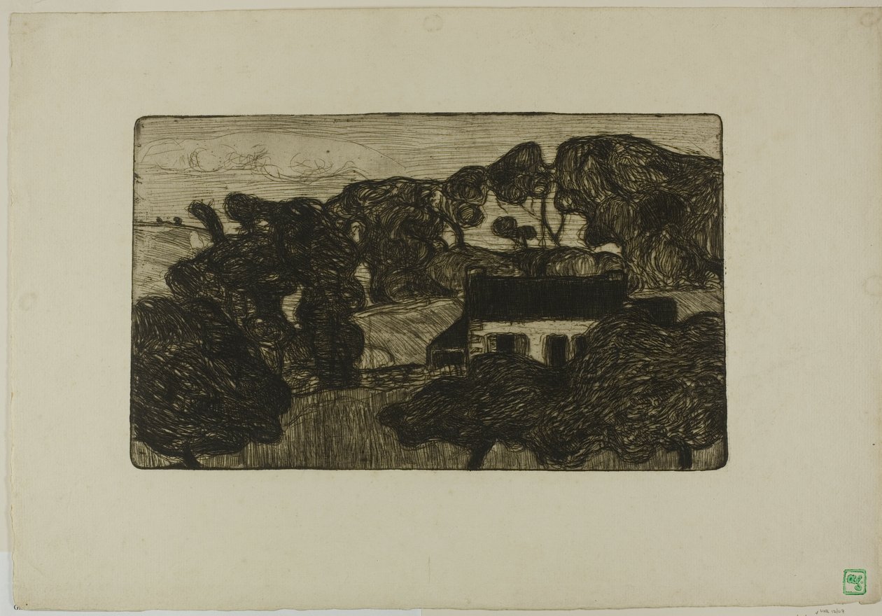 Farmhouse Surrounded by Trees by Armand Séguin
