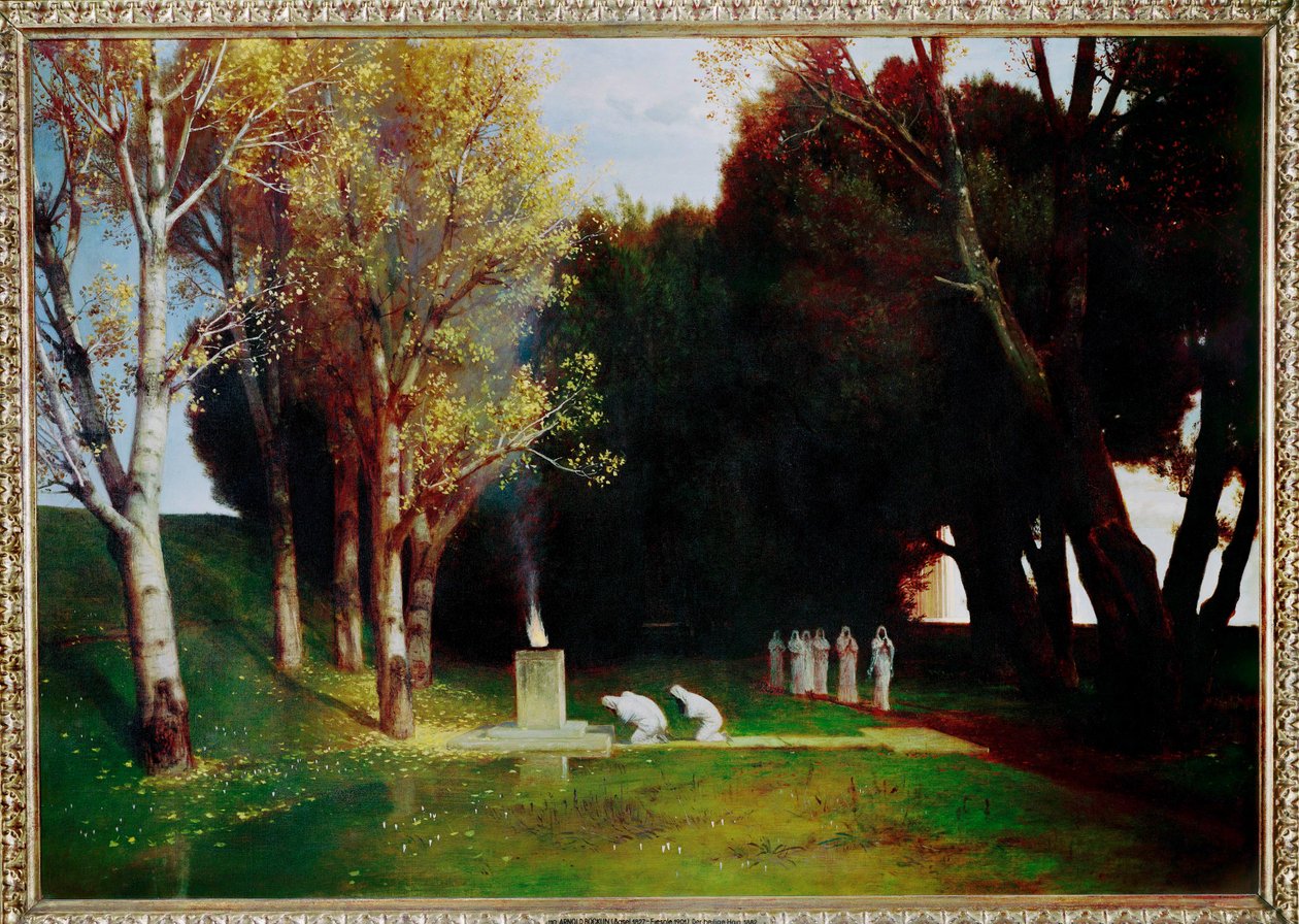 The Sacred Grove by Arnold Bocklin