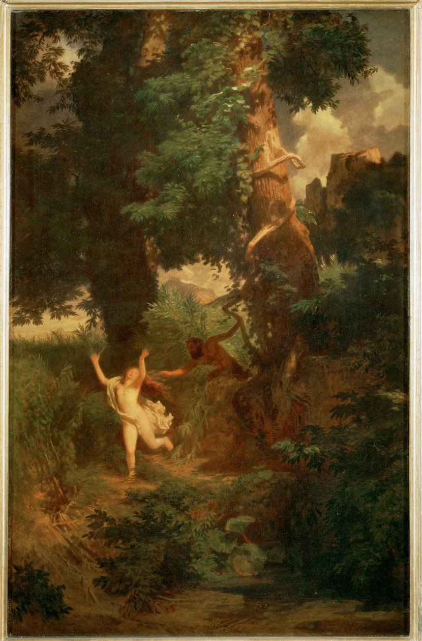 Syrinx Flees Before Pan by Arnold Böcklin