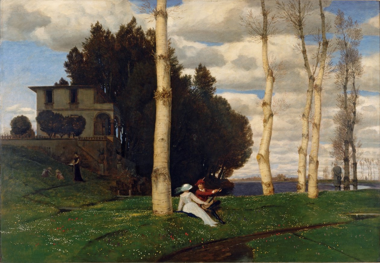 Spring Day (The Three Life Ages) by Arnold Böcklin