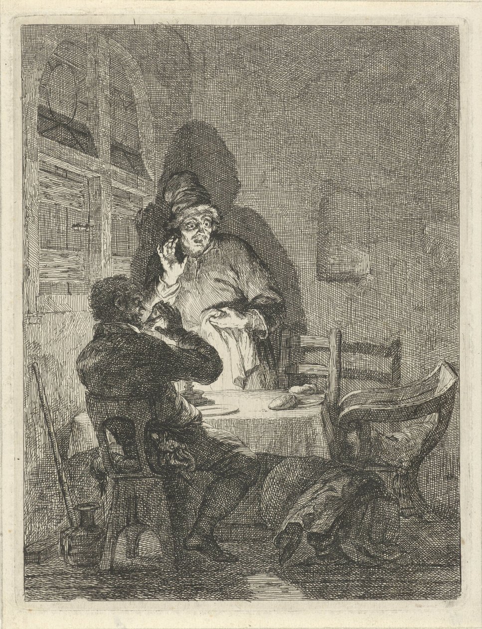Supper at Emmaus by Arnold Houbraken