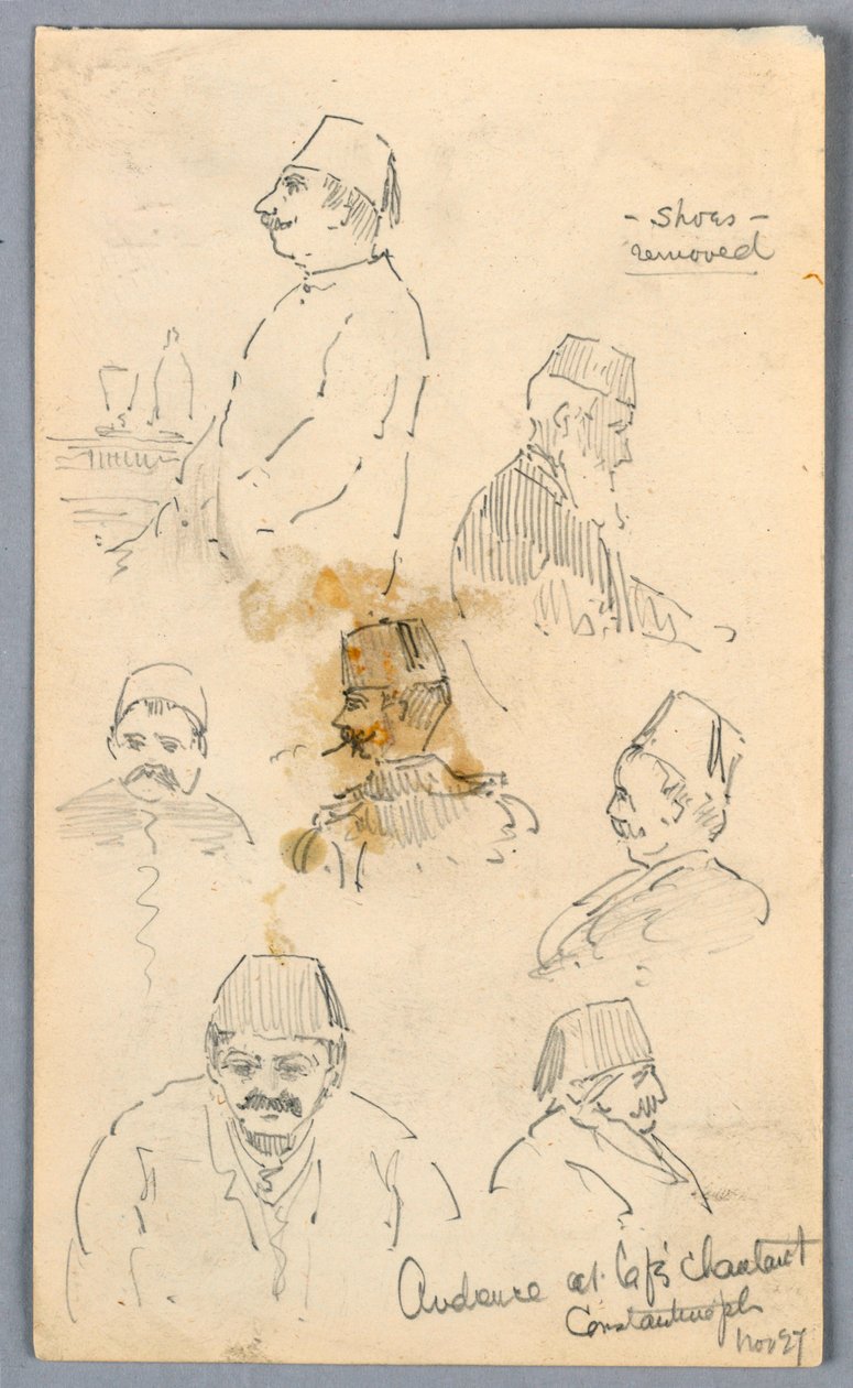 Audience at Café in Constantinople by Arnold William Brunner