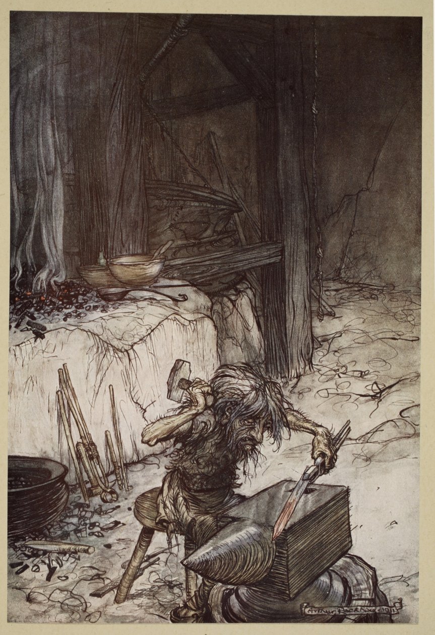 Mime at the Anvil, illustration from 