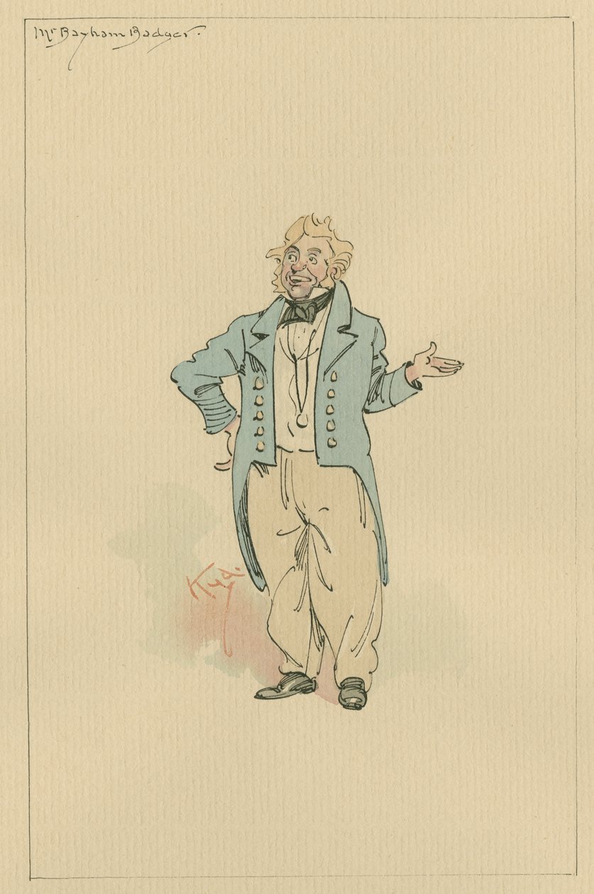 Mr Bayham Badger, c.1920s by Arthur Rackham