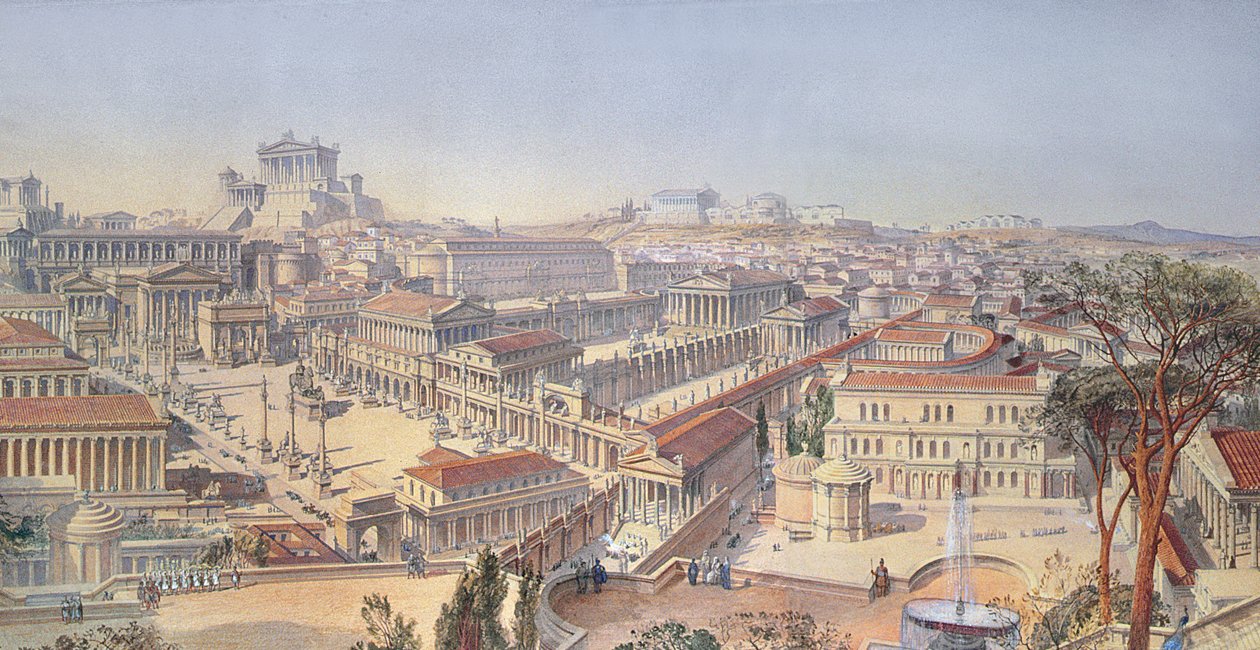 Rome As it Was, Restored After Existing Remains (detail)