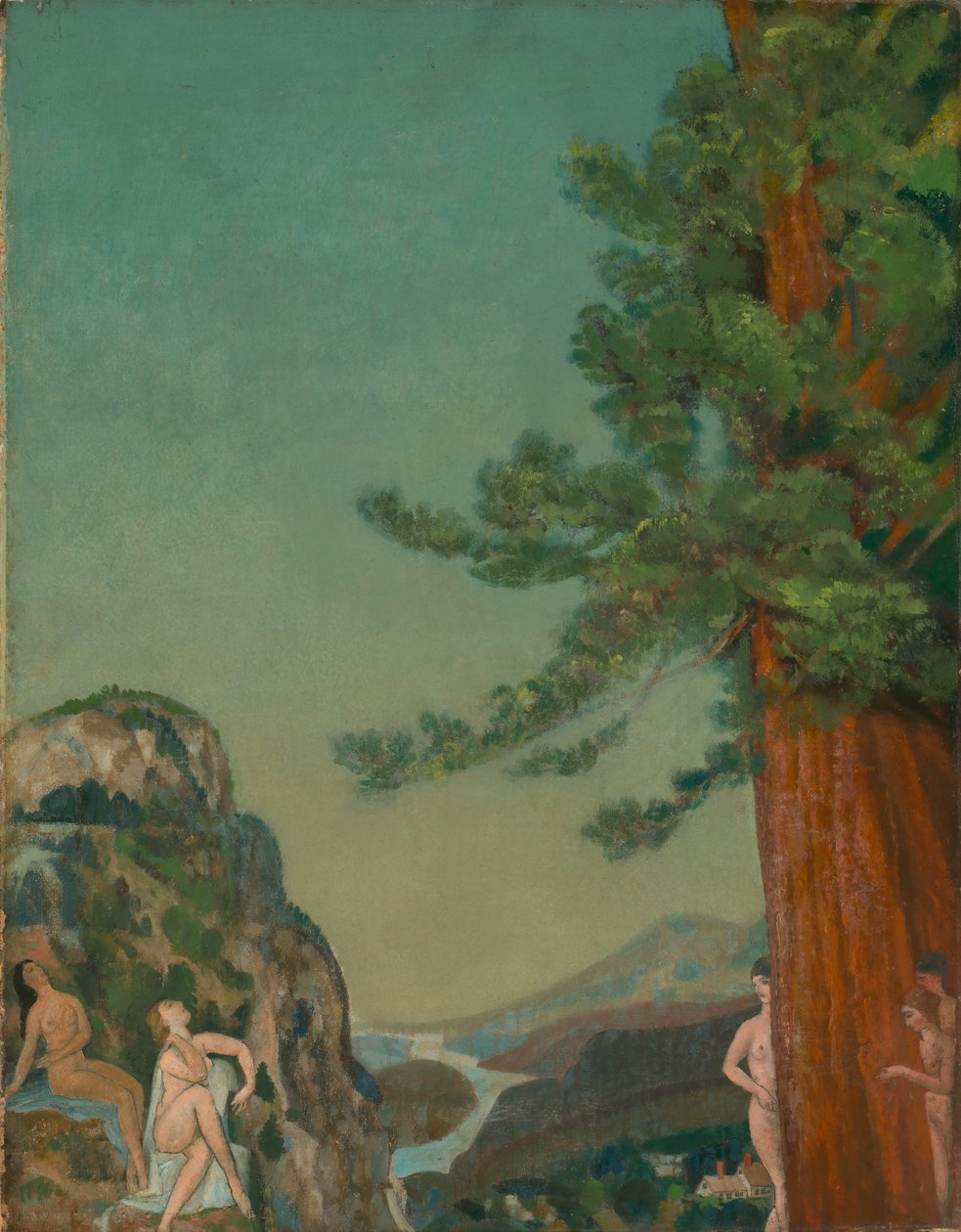 On the Cliffs by Arthur B. Davies