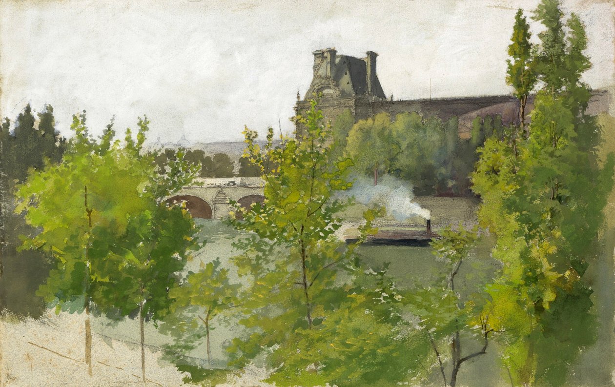Arthur B. Davies, Louvre by Arthur Bowen Davies