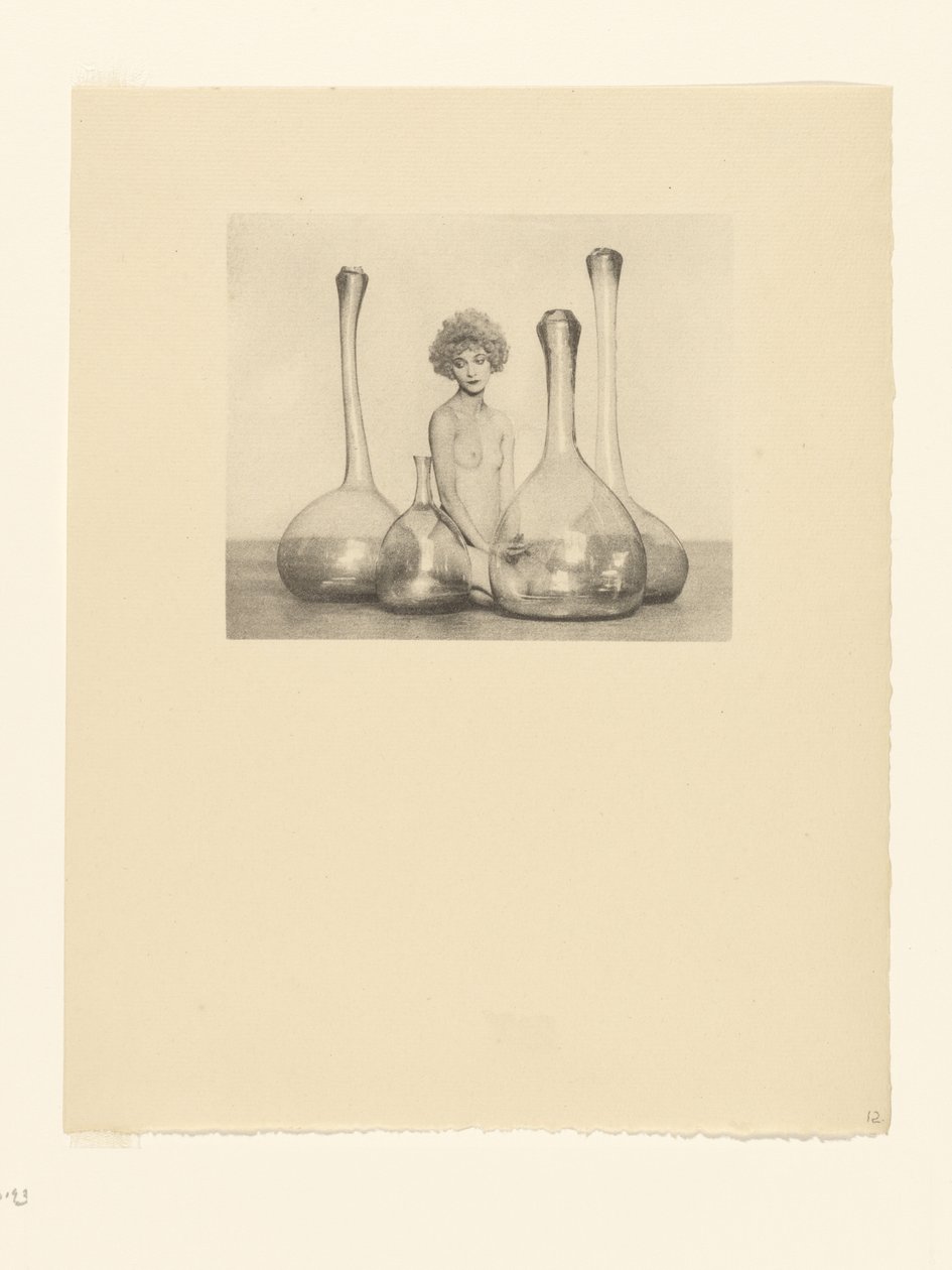Female Nude with Bottles by Arthur F. Kales