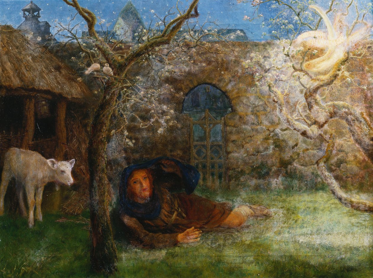 Caedmon's Awakening by Arthur Hughes: Buy fine art print