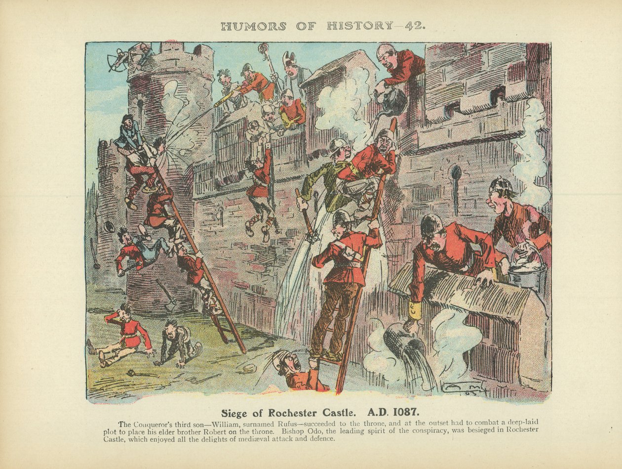 Siege of Rochester Castle A.D. 1087 by Arthur Moreland