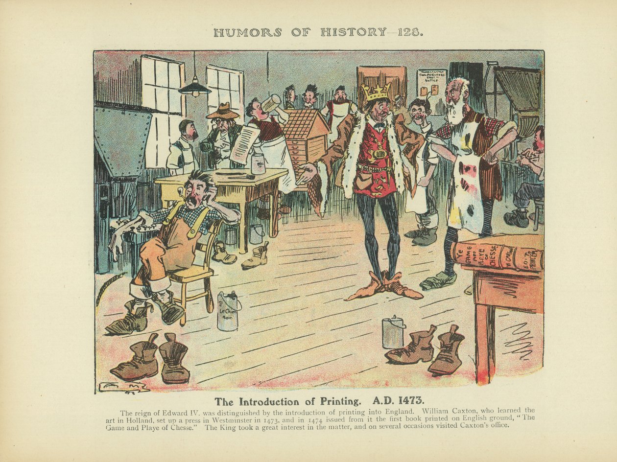 The Introduction of Printing, A.D. 1473 by Arthur Moreland