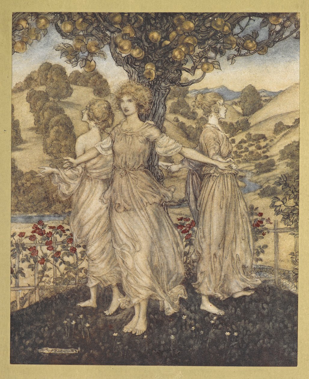 All amidst the garden