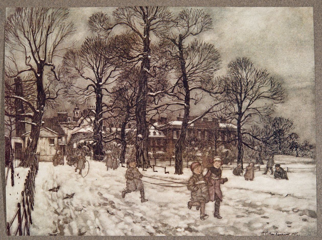 An Afternoon When the Gardens Were White with Snow, from Peter Pan in ...