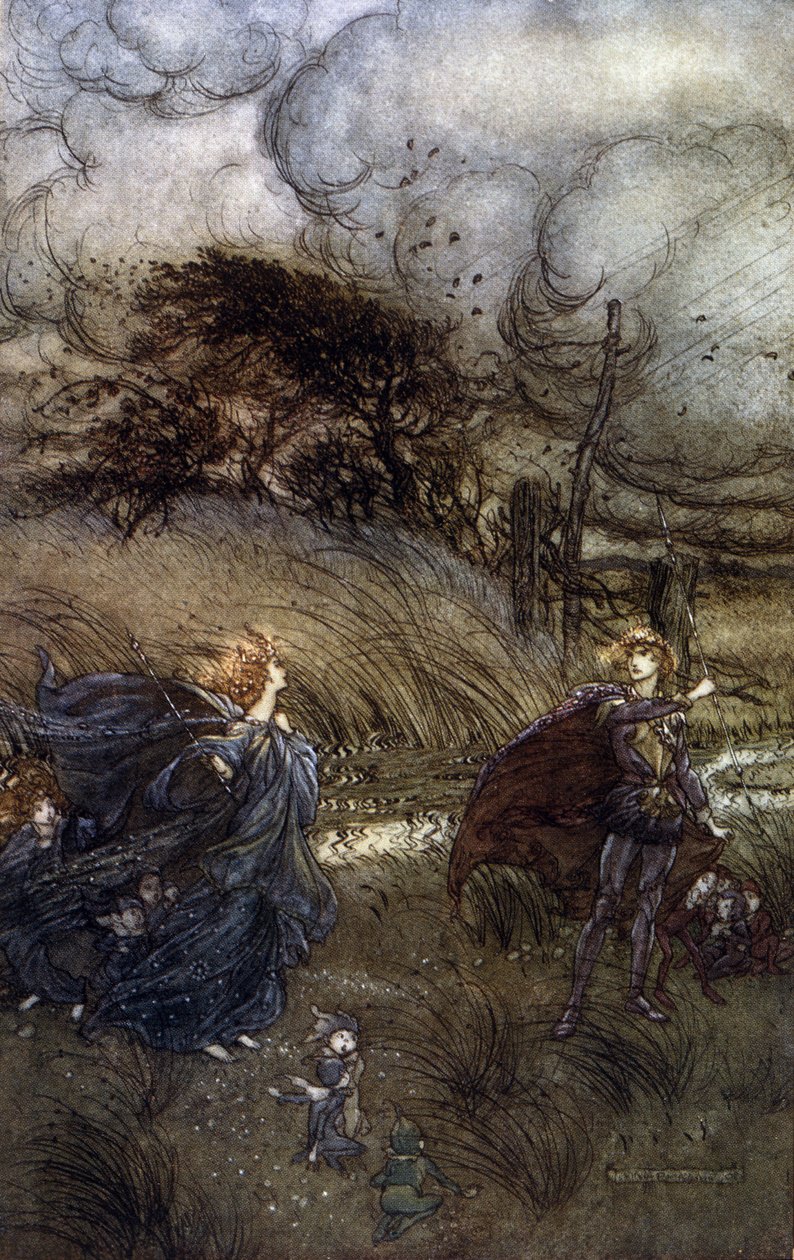Illustration by Arthur Rackham for A Midsummer Night's Dream by William ...