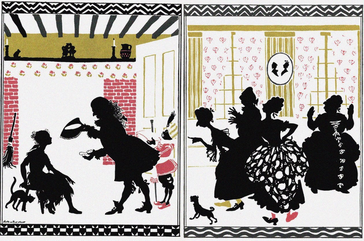 Illustration for Fairy Tale Cinderella by Arthur Rackham