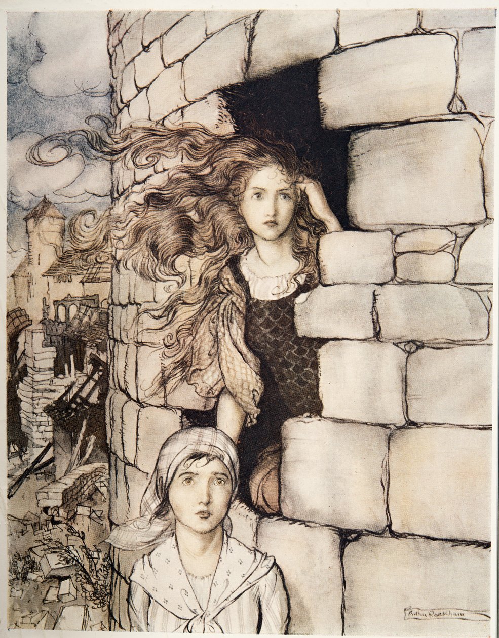 Maid Maleen by Arthur Rackham: Premium art reproduction