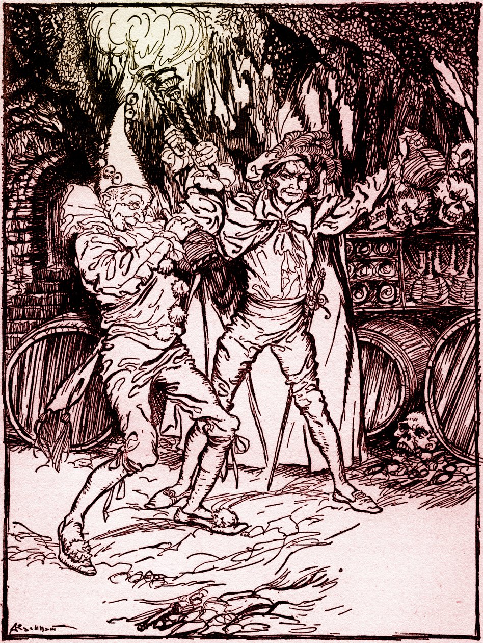 The Cask of Amontillado by Arthur Rackham