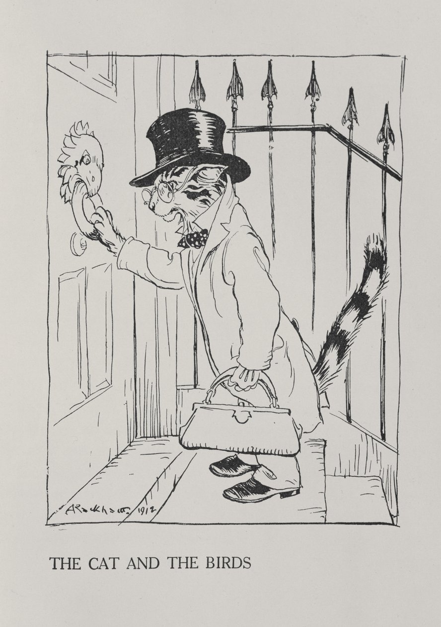 The Cat and the Birds, illustration from 