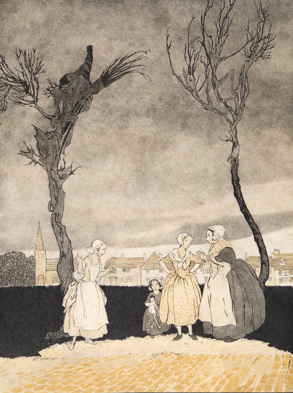 The Women of Sleepy Hollow (Inside Cover) by Arthur Rackham
