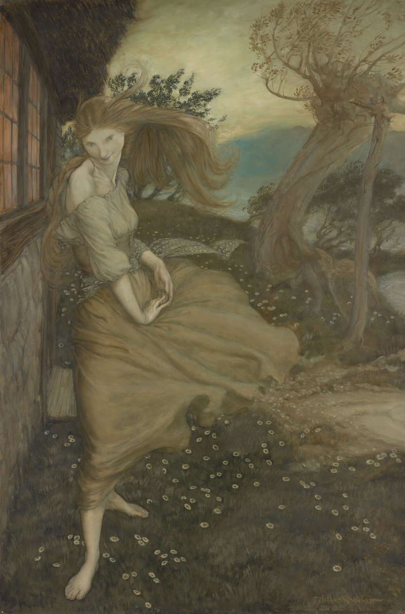 Undine at the Window by Arthur Rackham