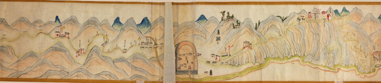 Map of Wei River to Shu Dao by Arthur W. Hummel