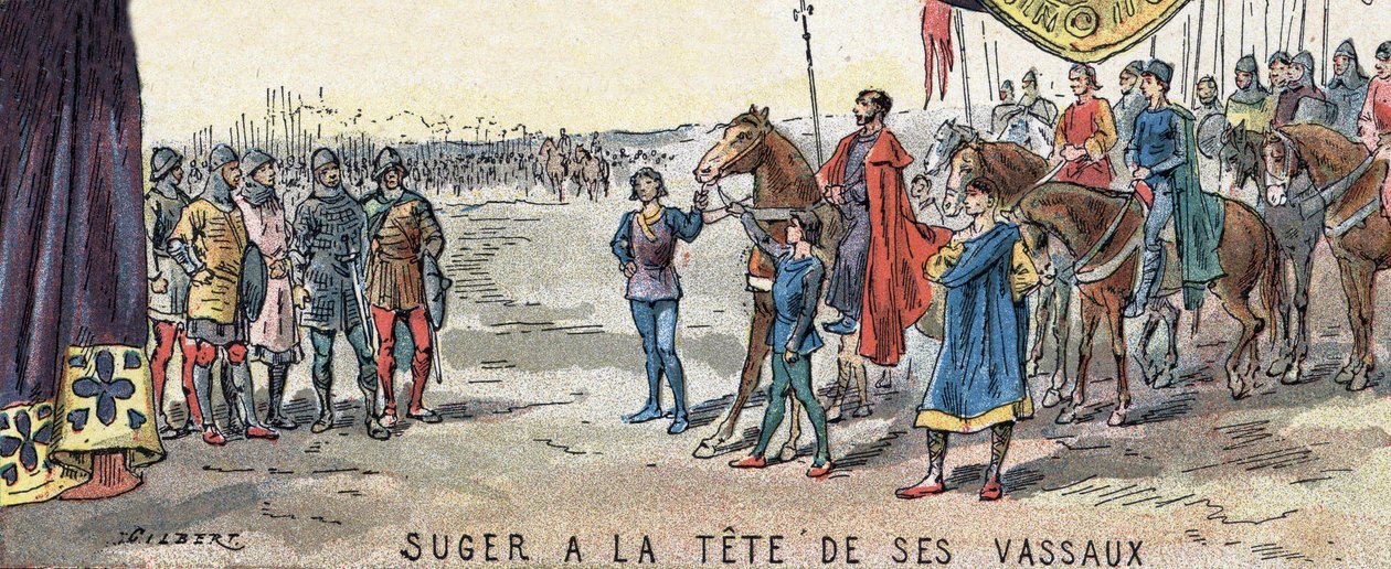 Abbot Suger and His Vassals by Artist Unknown