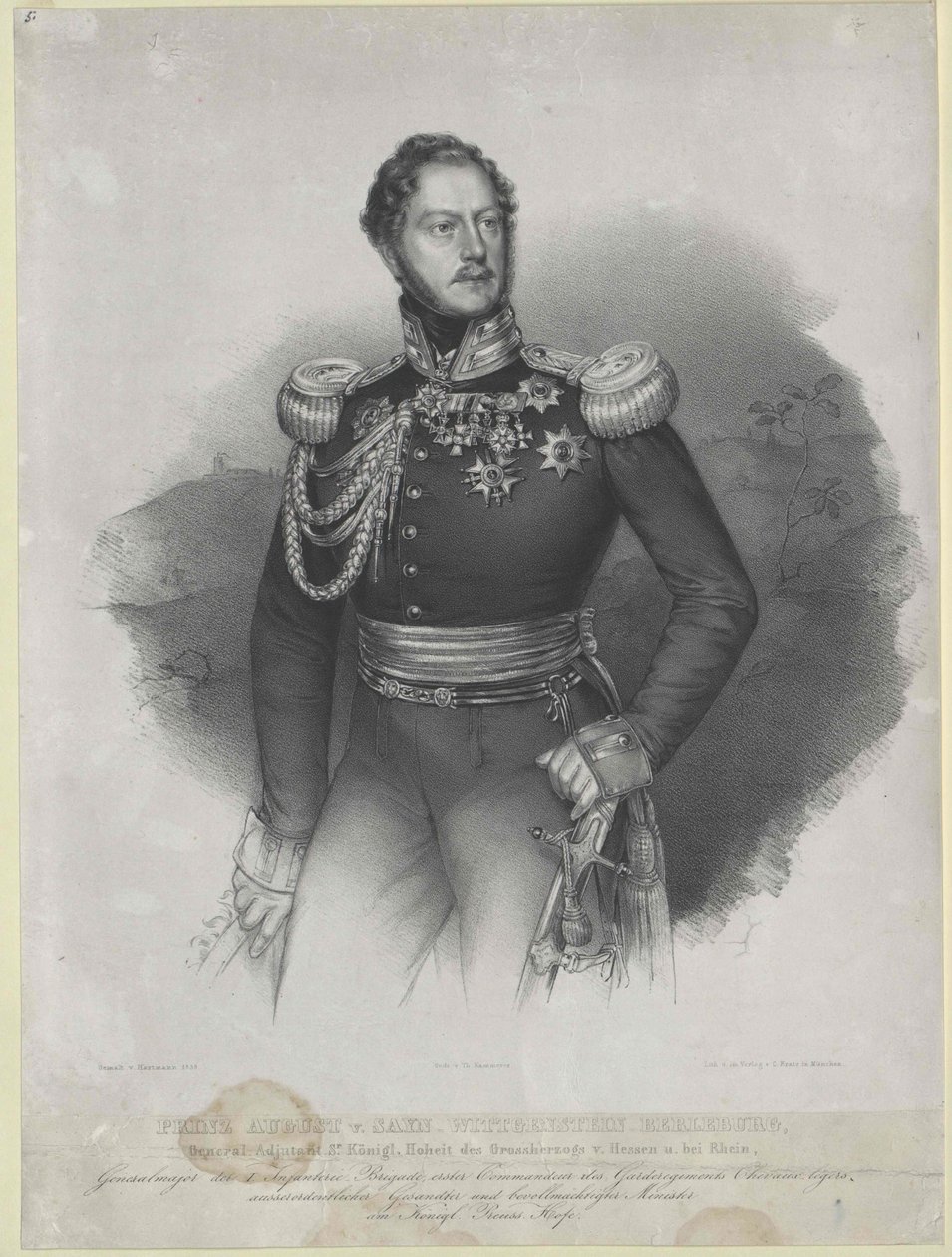 August Prince Sayn-Wittgenstein-Berleburg by Artist Unknown