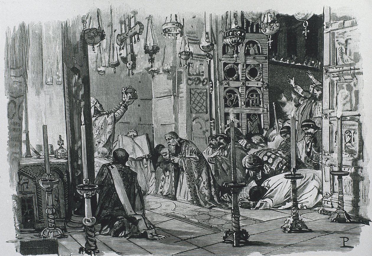 Coronation of Charlemagne as Holy Roman Emperor by Artist Unknown