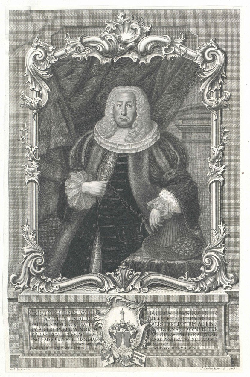 Christoph Wilibald Harsdoerfer von Enderndorf by Artist Unknown