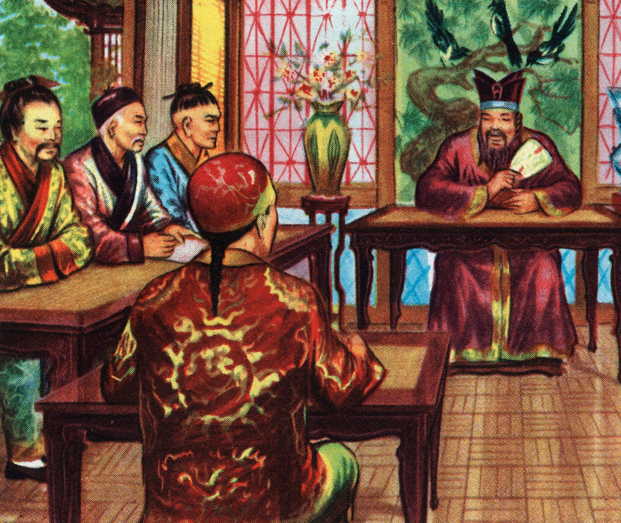 Confucius with His Students by Artist Unknown