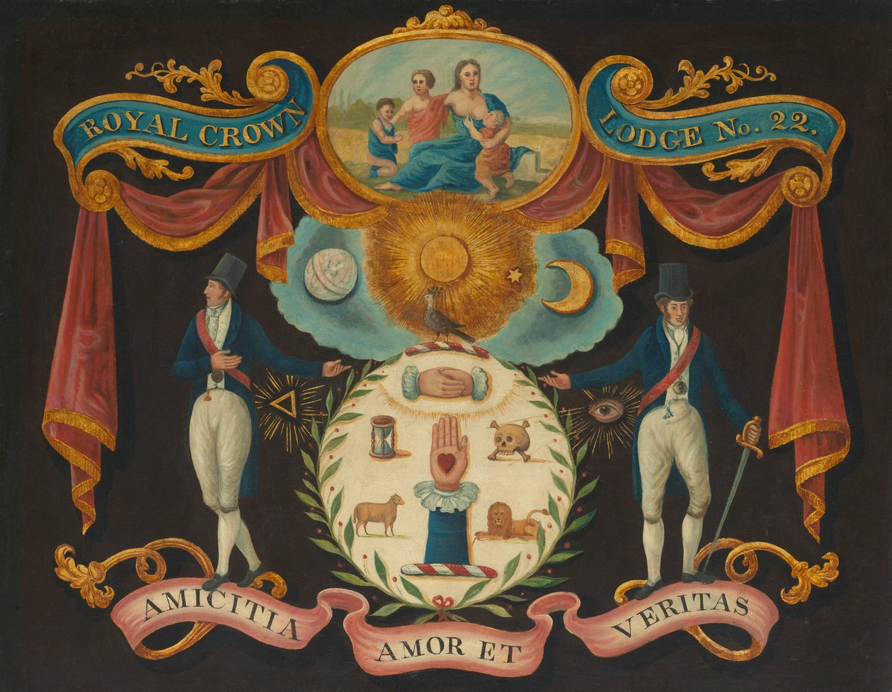 Emblems for Royal Crown Lodge No. 22 by Artist Unknown