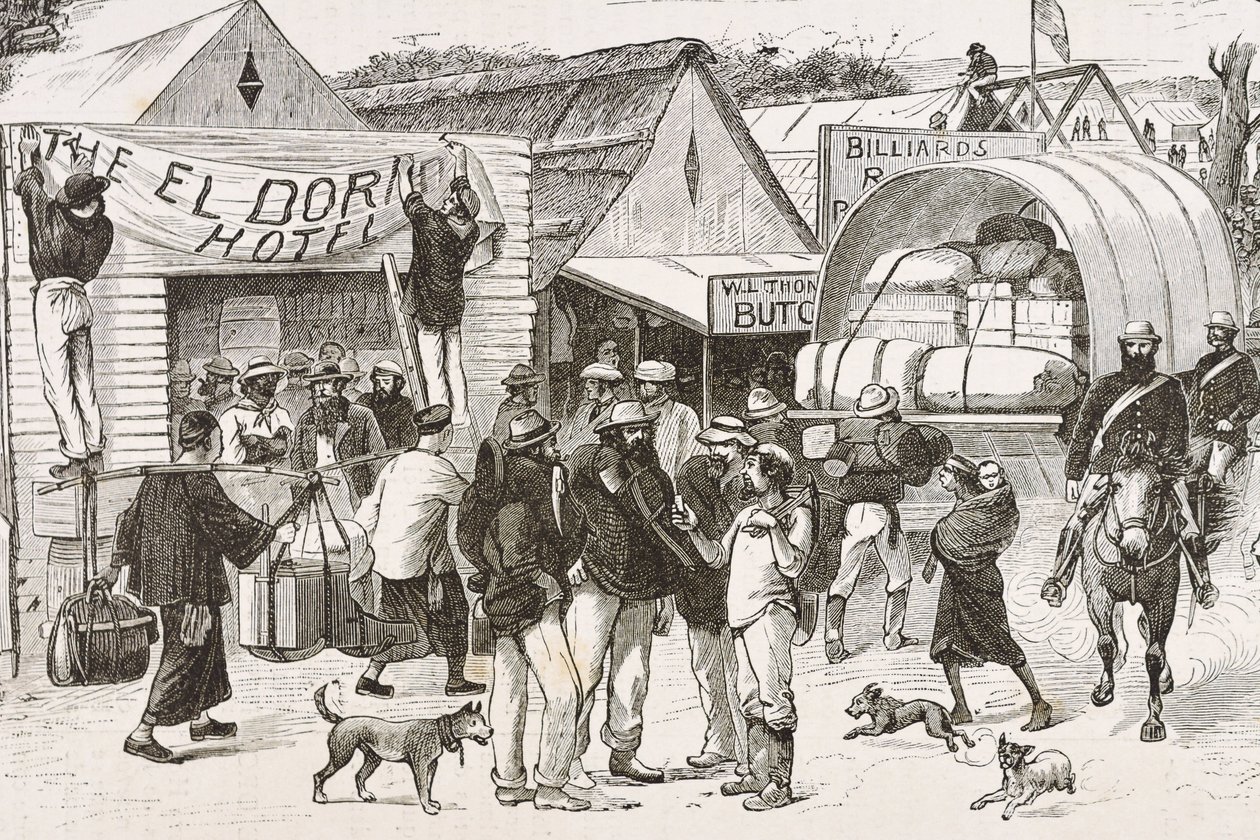 England (19th century). Colonization (1880). The life of the gold ...