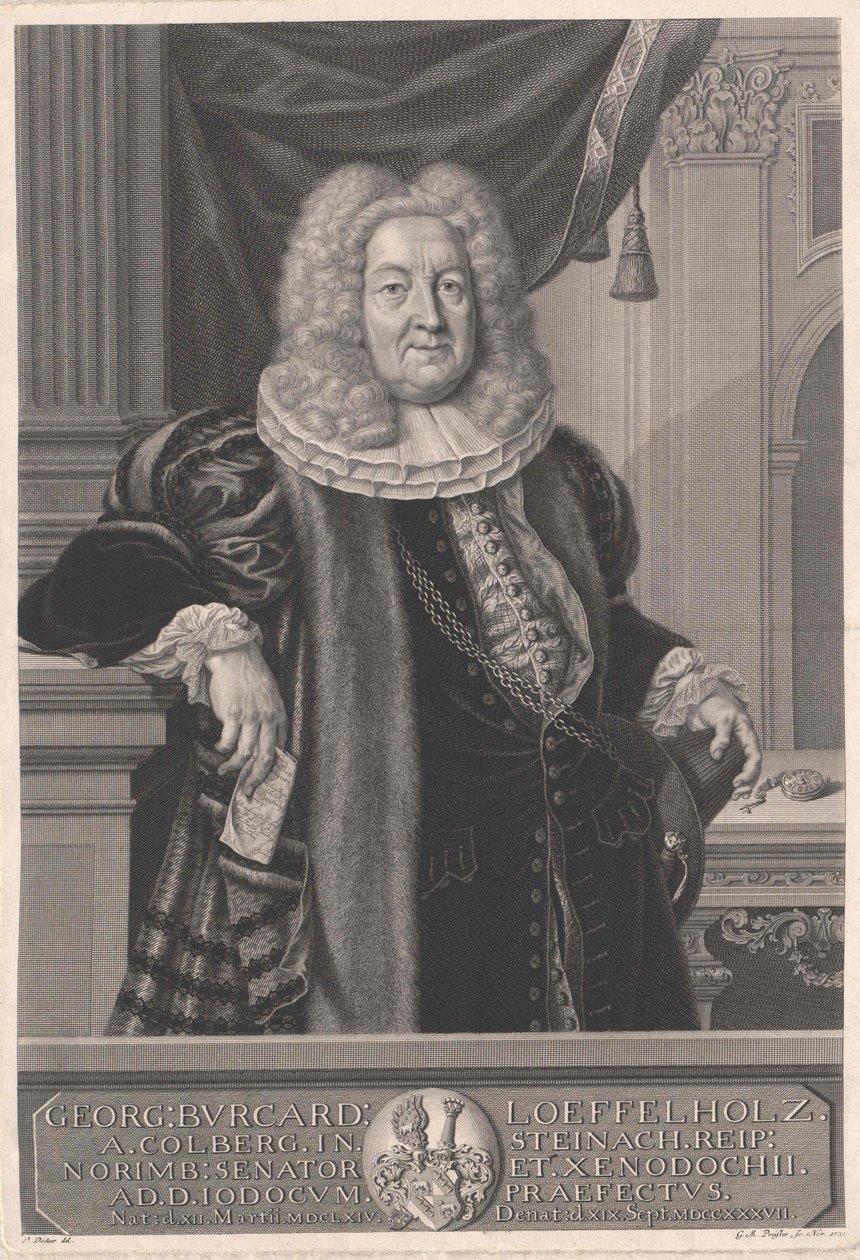 Georg Burkhard Loeffelholz von Colberg by Artist Unknown