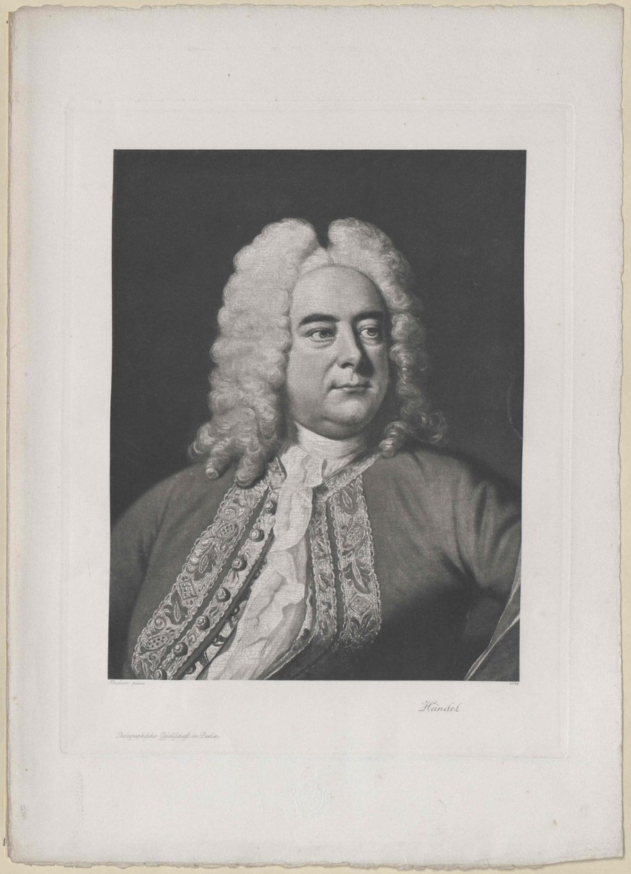 Georg Friedrich Handel by Artist Unknown: Fine art print