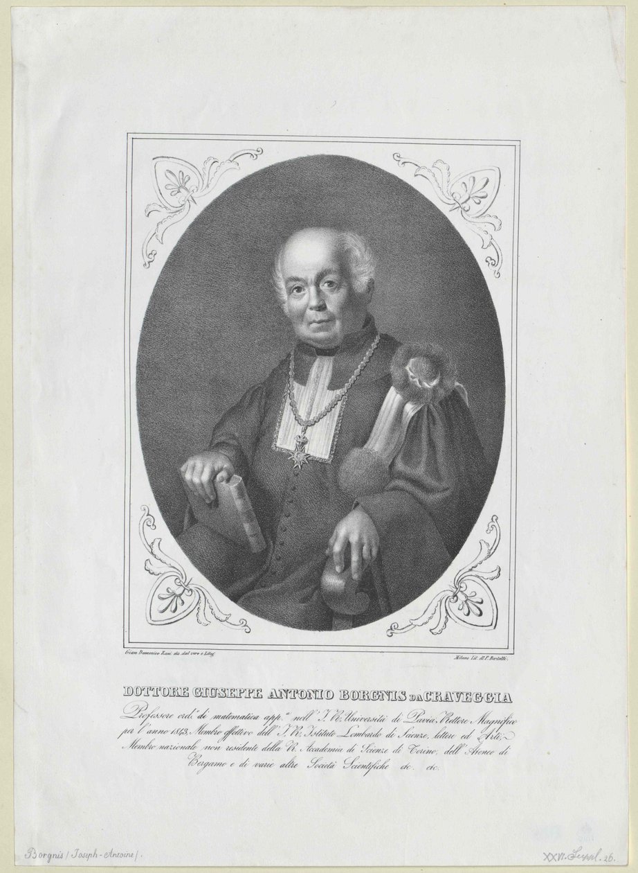 Giuseppe Antonio Borgnis by Artist Unknown