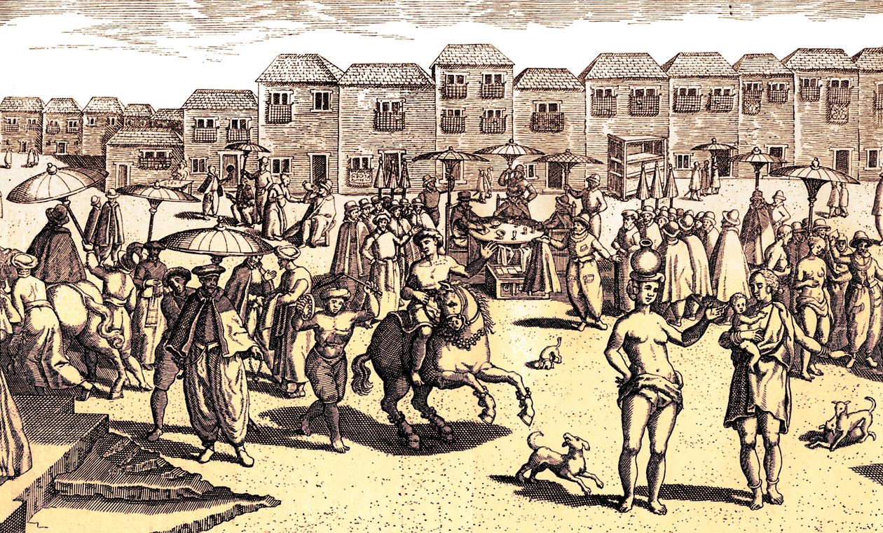 Goan Market Scene, from 
