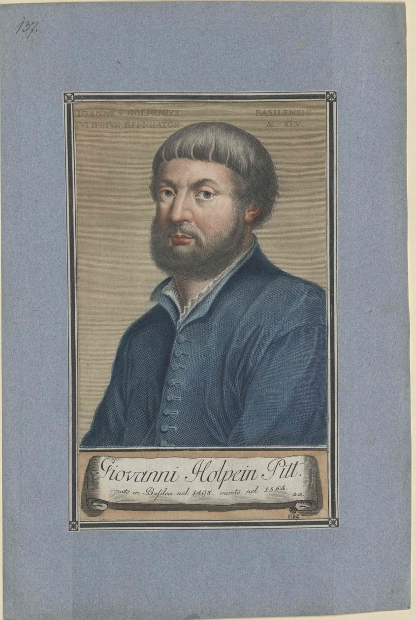 Hans Holbein (print) by Artist Unknown