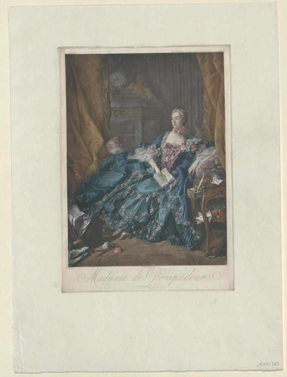 Jeanne Antoinette Poisson Pompadour by Artist Unknown