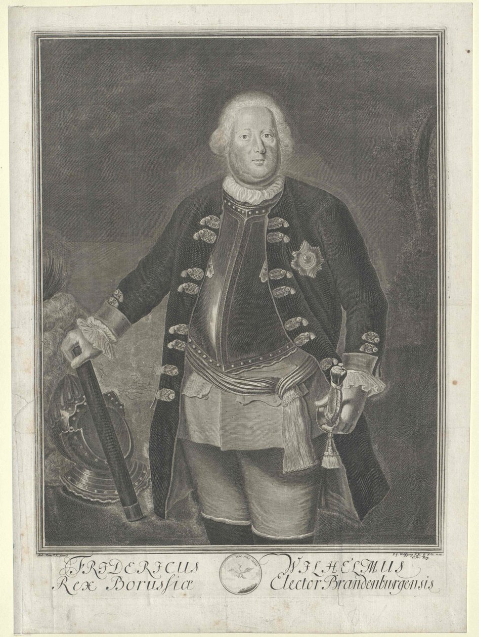 King of Prussia Frederick William I by Artist Unknown