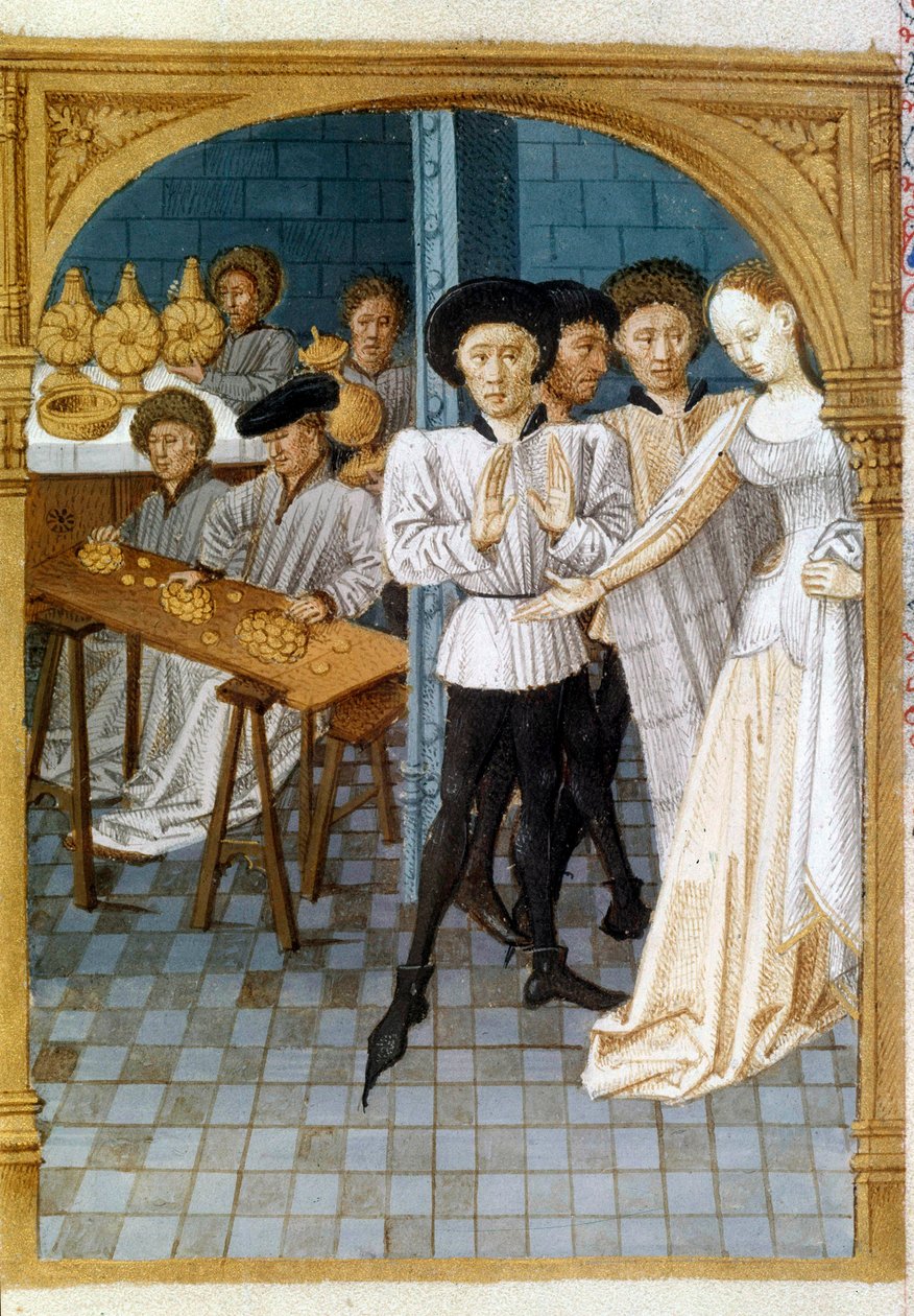 Manager and Stingy: A Man Refuses to Give Money by Artist Unknown