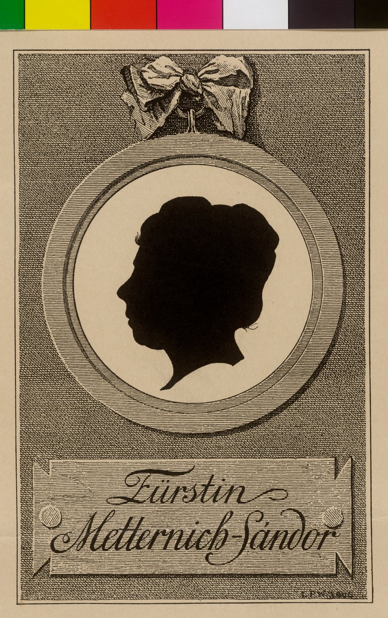 Pauline Countess Sandor von Slavnicza (print) by Artist Unknown