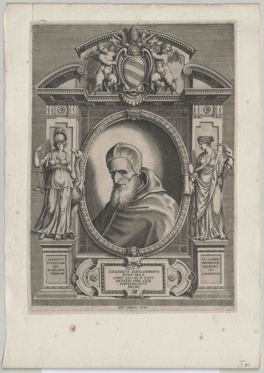 Pope Pius V by Artist Unknown: Premium art reproduction