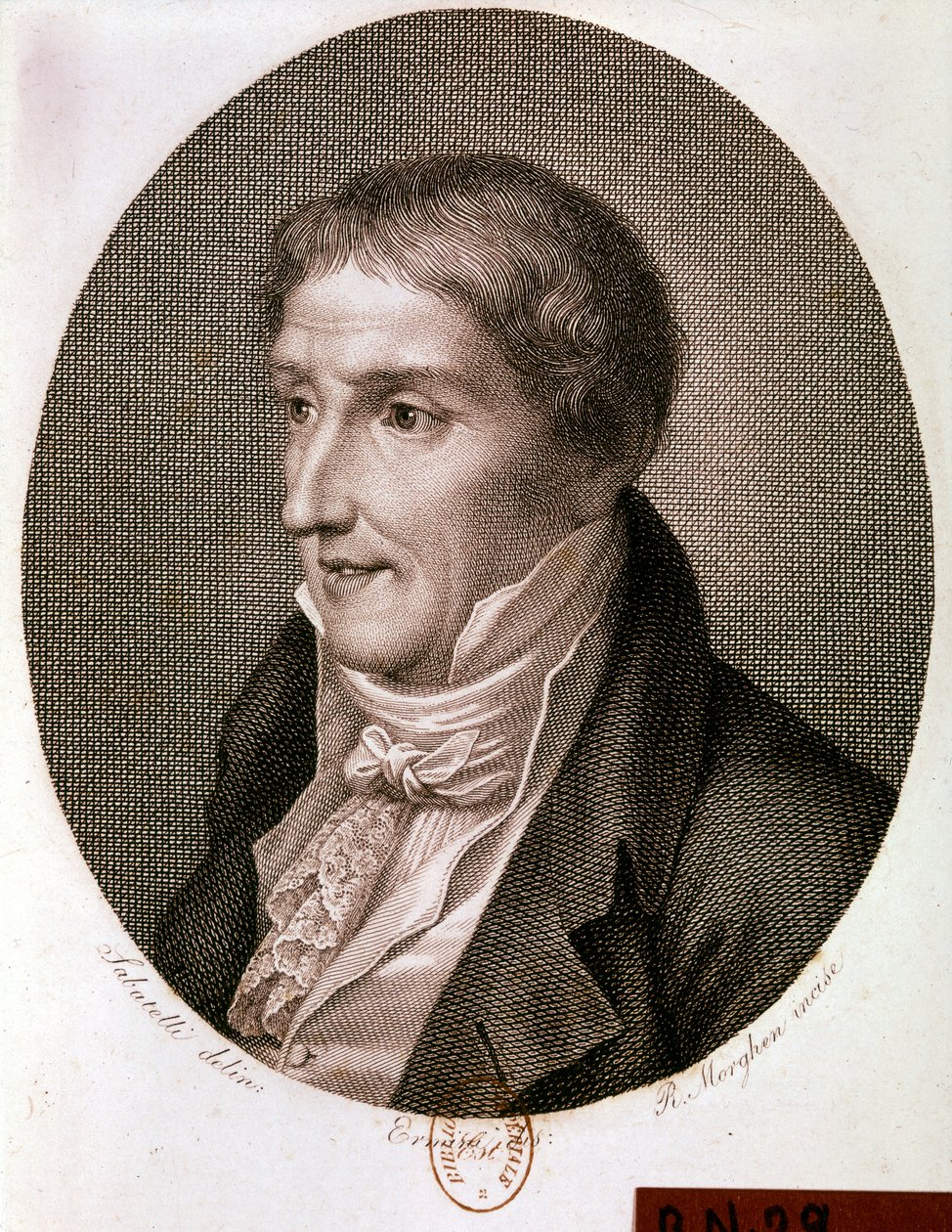 Portrait of Alessandro Volta (engraving) by Artist Unknown