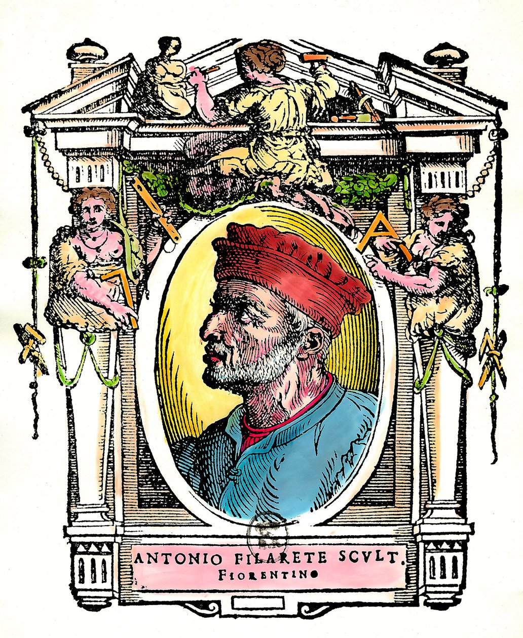 Portrait of Antonio Filarete (Antonio di Pietro Averlino or Averulino), Florentine Sculptor by Artist Unknown
