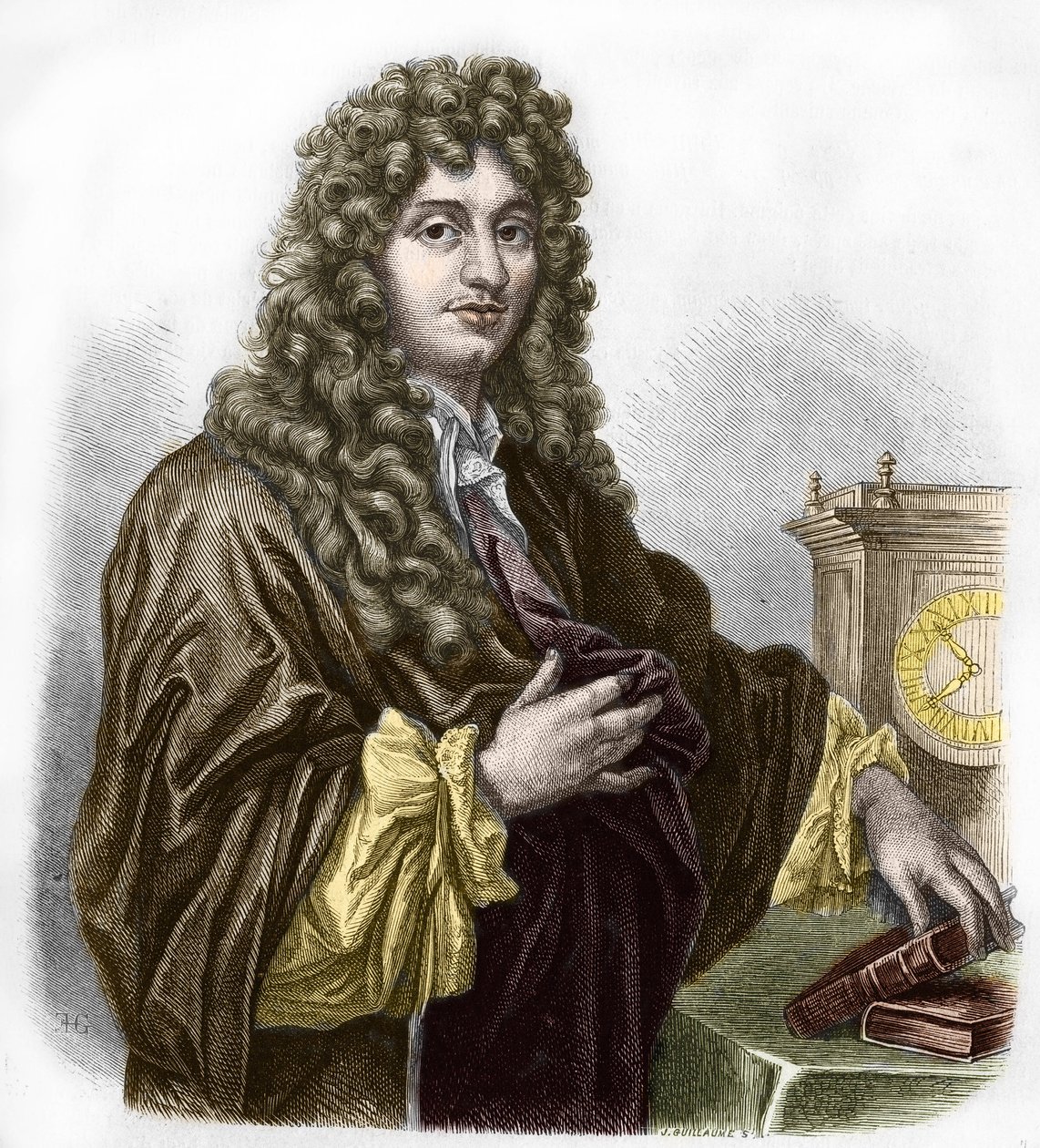 Portrait of Christiaan Huygens, Dutch Physicist and Mathematician